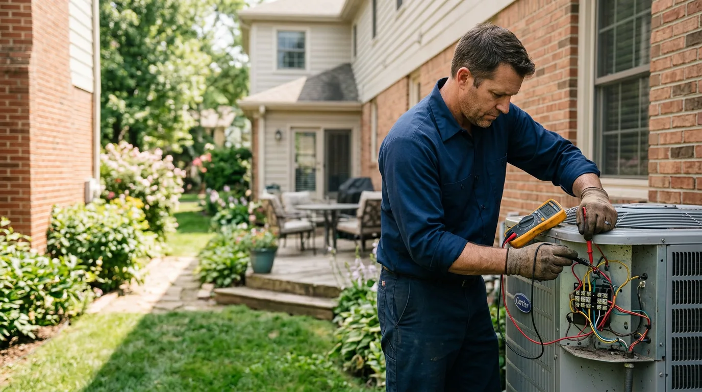 HVAC technician working near Slanesville, WV